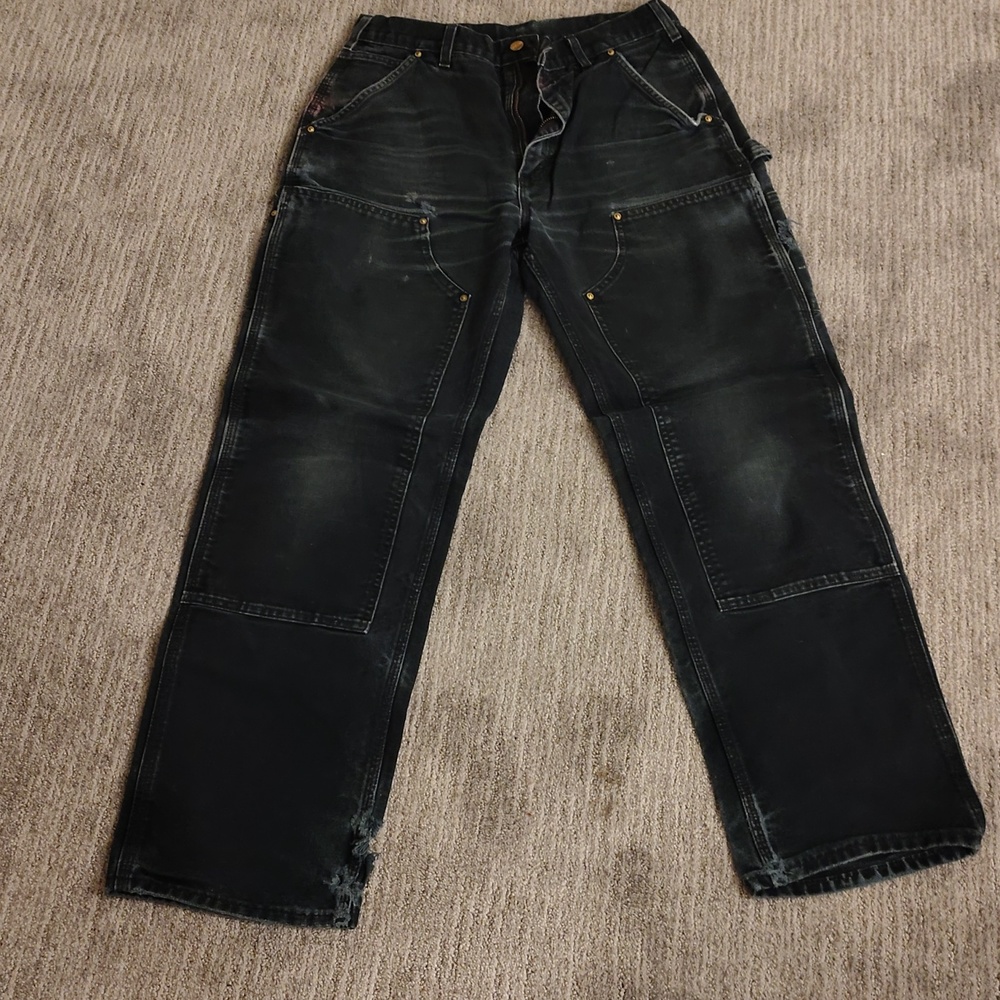 Men's Black Carhartt Cargo Pants 32×32
